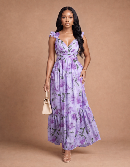Rosette Open-Back Maxi