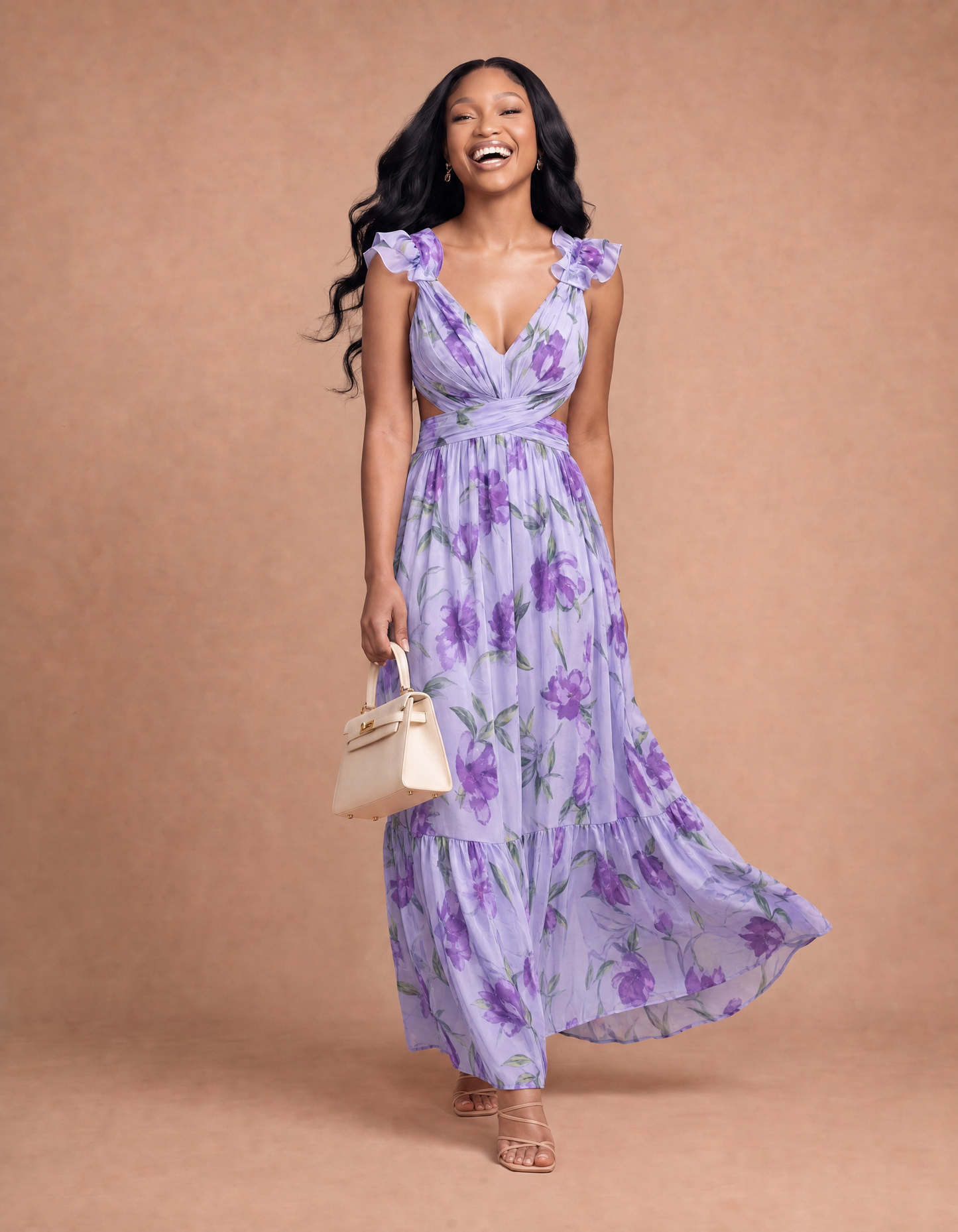 Rosette Open-Back Maxi